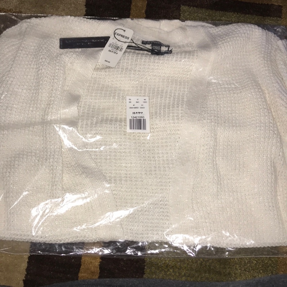 Express Textured Drop shoulder open cover up